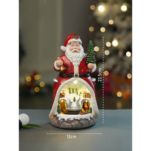 Santa Belly Train Rotating, Musical & Lit Christmas Decoration & Home Decor - The Write Stuff