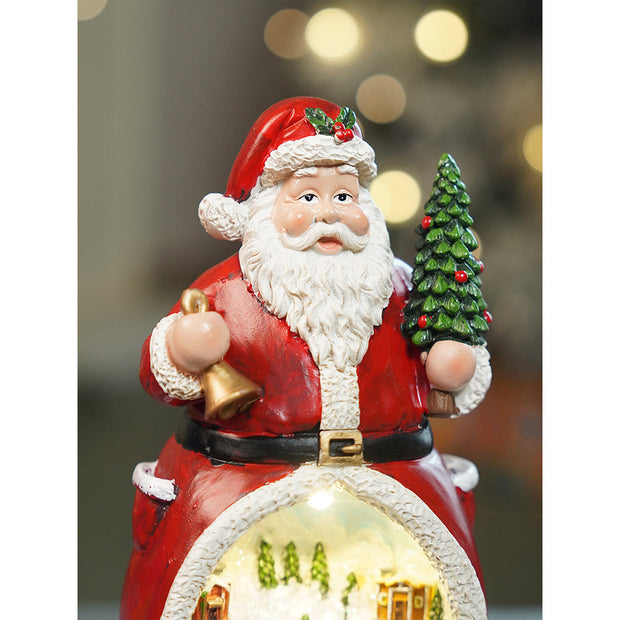 Santa Belly Train Rotating, Musical & Lit Christmas Decoration & Home Decor - The Write Stuff
