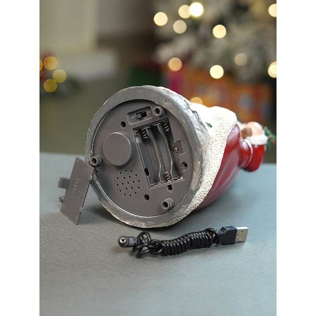 Santa Belly Train Rotating, Musical & Lit Christmas Decoration & Home Decor - The Write Stuff