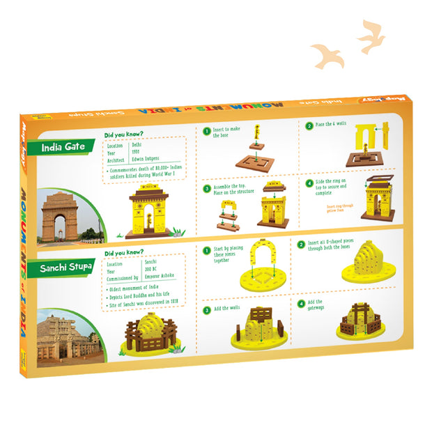 Mapology Monuments of India - India gate & Sanchi Stupa