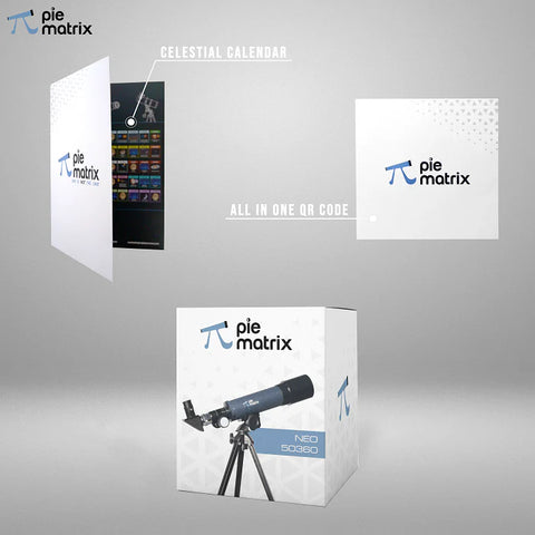 Pie Matrix Neo Astronomy Telescope with Tripod – High-Definition Moon & Planet Viewer - The Write Stuff