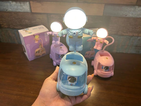 Space Bus Theme Desk Lamp with Pen Holder - The Write Stuff
