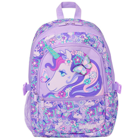 Smiggle Classic Purple Unicorn & Butterfly Backpack