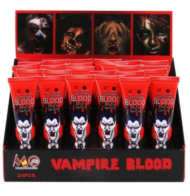 Halloween Vampire Blood – Fake Blood Tube for Halloween Makeup, Scary Cosplay & Theatrical Use - The Write Stuff