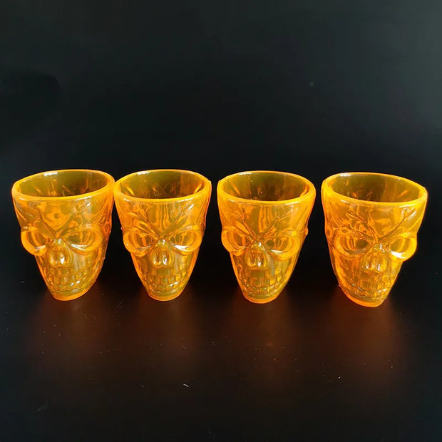 Halloween Skull Shot Glasses - 4pc Set - The Write Stuff
