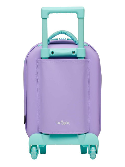 Smiggle Kids Trolley Suitcase – Purple Fairy Bunny Hardtop Travel Luggage with Wheels & Handle