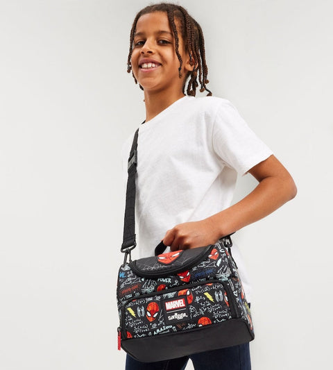 Smiggle Black Spider-Man Double Decker Lunch Bag