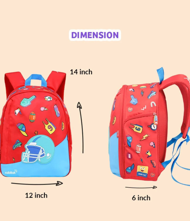 Rabitat Smash Big Kid School Bags - 14 Inches