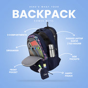 Genie Sass Laptop and Raincover Backpack - The Write Stuff