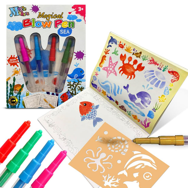 Wembley SEA Blow Pen Painting Colour Set - The Write Stuff