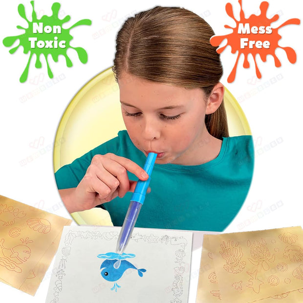 Wembley SEA Blow Pen Painting Colour Set - The Write Stuff