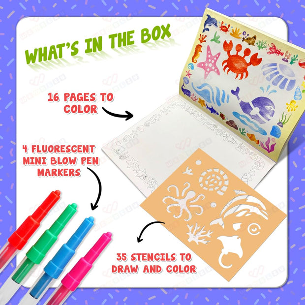 Wembley SEA Blow Pen Painting Colour Set - The Write Stuff