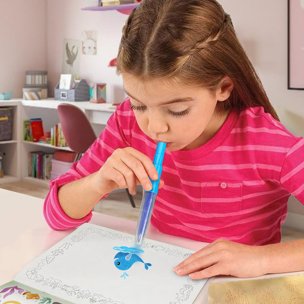 Wembley SEA Blow Pen Painting Colour Set - The Write Stuff