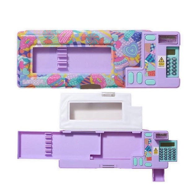 SMIGGLE PENCIL CASE AWAY POP OUT PURPLE