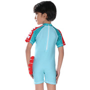 Boys Swimsuit - Dino Cyan (7186)