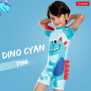 Boys Swimsuit - Dino Cyan (7186)