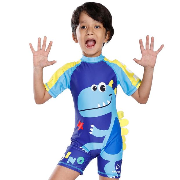 Boys Swimsuit - Dino Blue (7187)