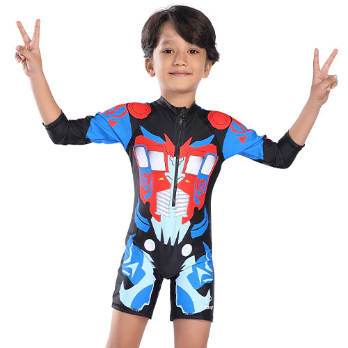 Boys Swimsuit - Blaze Red (8930)