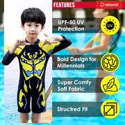 Boys Swimsuit - Blaze Yellow (8931)