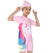 Girls Swimsuit -Frill Unicorn (8933)