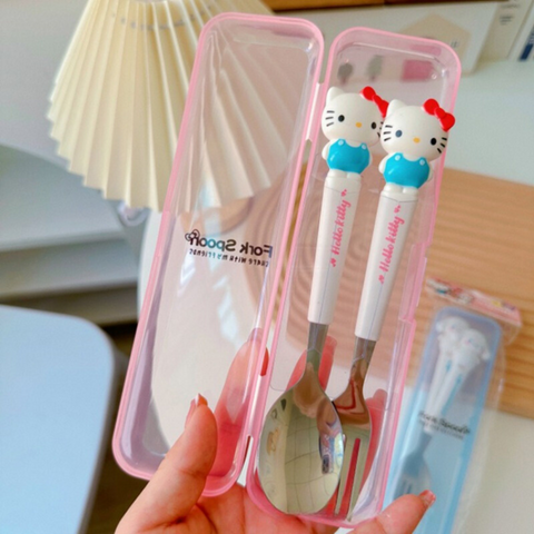 Sanrio Kuromi Fork Spoon Set