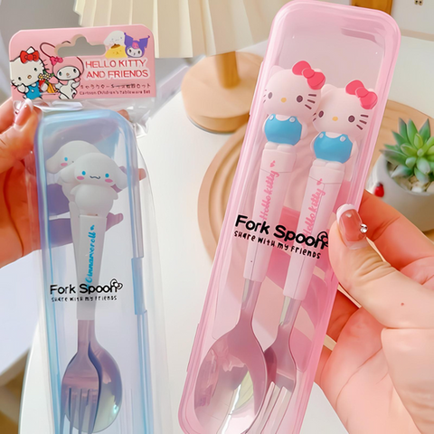 Sanrio Kuromi Fork Spoon Set