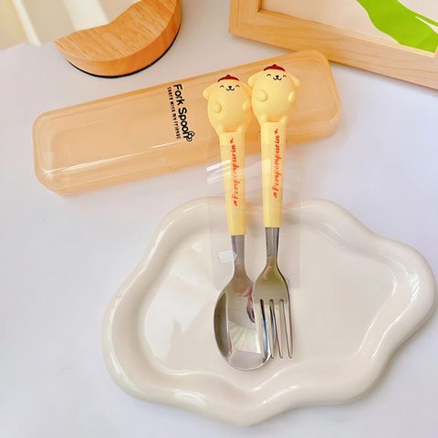 Sanrio Kuromi Fork Spoon Set