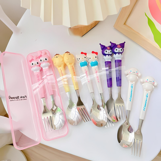 Sanrio Kuromi Fork Spoon Set