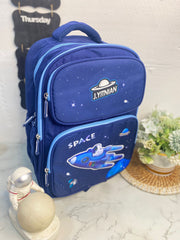 School Back Pack- Space Rocket - The Write Stuff