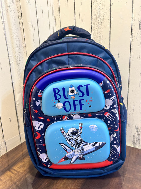 School Bag - Blast Off Pattern