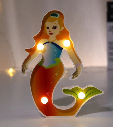 Marquee Mermaid LED Night Lamp - The Write Stuff