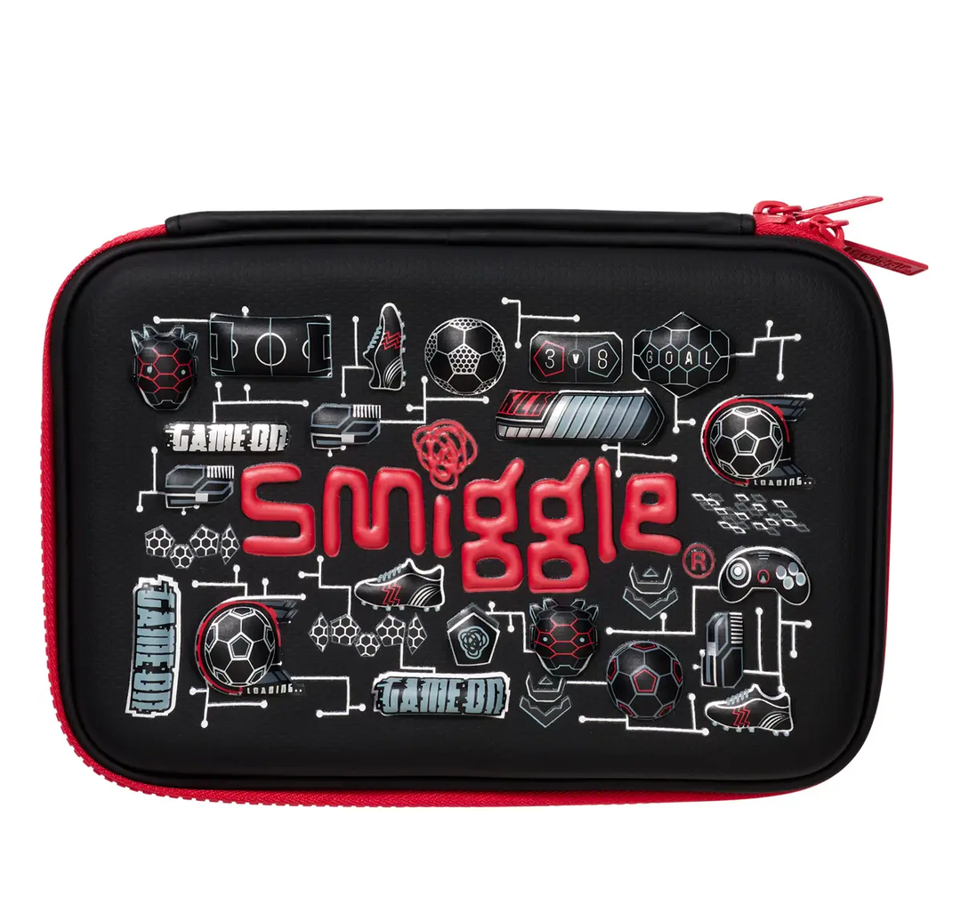 Smiggle Away Hard Top Double Up Pencil Case Black The Write Stuff