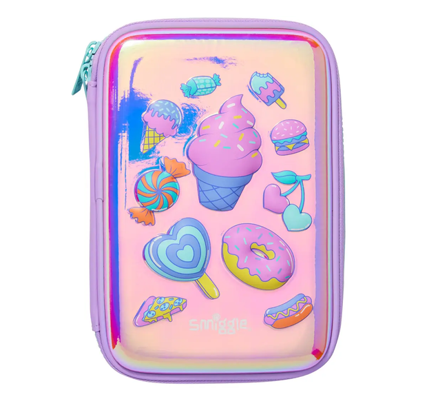 Smiggle Away Hard Top Pencil Case - Lilac