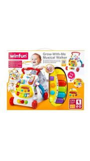 Winfun Grow-With-Me Musical Walker