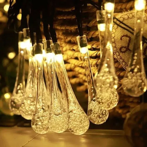 Water Raindrop String Lights