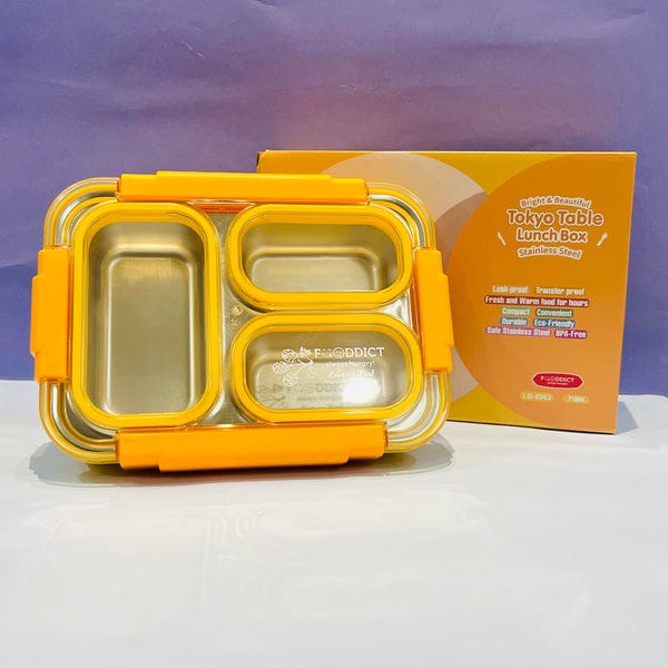 Tokyo Table SS Lunch Box with 3 compartment - 710ml