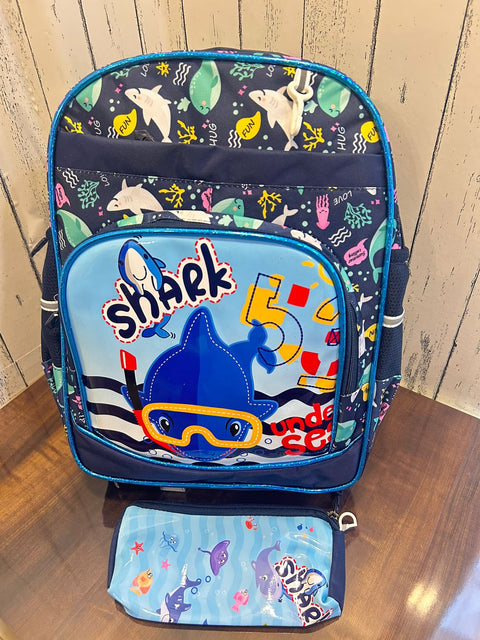 School Backpack - Shark