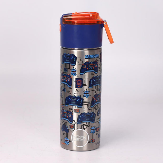 Game Theme Insulated Stainless Steel sipper Bottle - 530ml