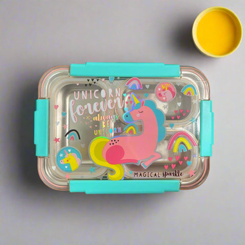 Lunch Box Transparent  - 3 Compartment