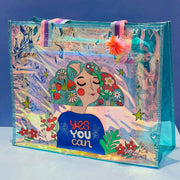 Vest Holographic Tote Bag -Mermaid/ Follow Your Dream/Yes you Can