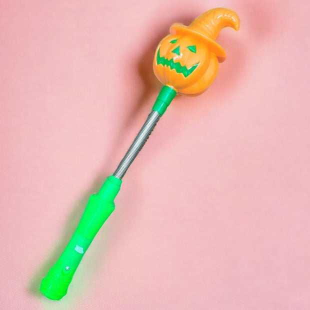 Halloween LED Pumpkin Spring Stick - The Write Stuff