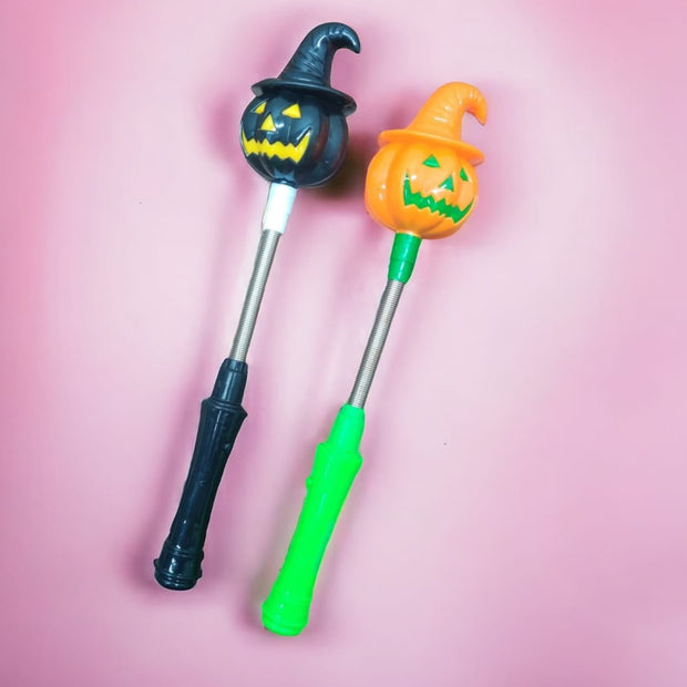 Halloween LED Pumpkin Spring Stick - The Write Stuff
