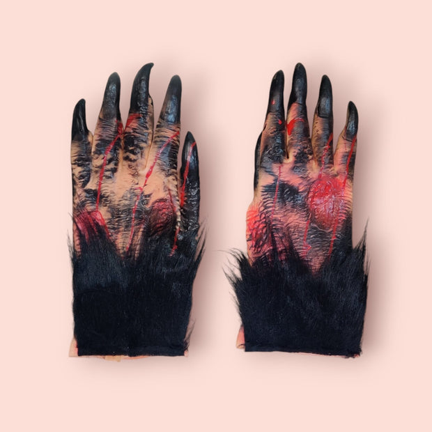 Halloween - Furry Hands Gloves Pair - The Write Stuff