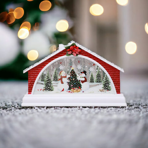 Christmas Decorative Hut Showpiece With LED Light