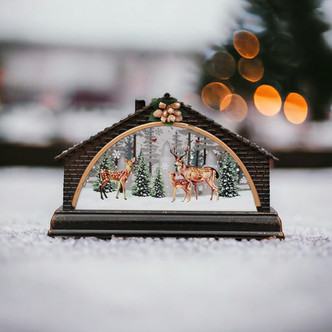 Christmas Decorative Hut Showpiece With LED Light