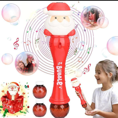 Santa Claus Bubble Machine With Lights And Music