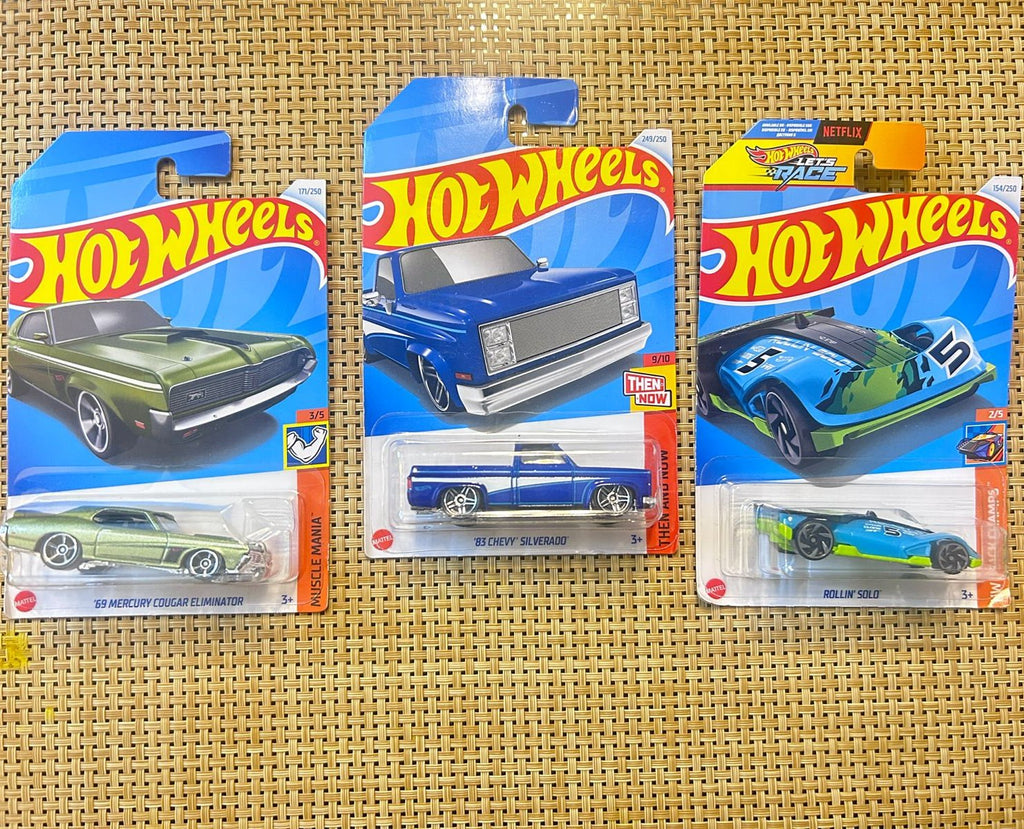 HOT Wheels Q-Case 83 Chevy Silverado (Set OF 3 Cars) | The