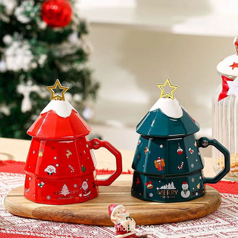 Christmas Festive Tree shape Mug