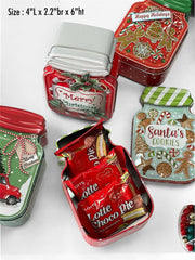 Xmas Jar shape Tin Box