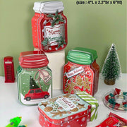 Xmas Jar shape Tin Box